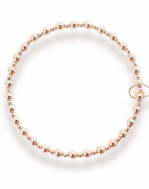 NEW BEADED BLONDES women's mini katy bracelet in gold